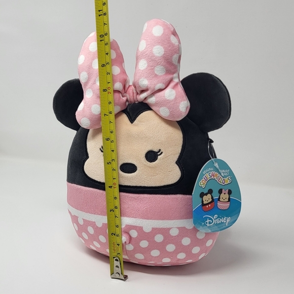 SQUISHMALLOWS DISNEY MINNIE MOUSE Soft Pink Polka Dot Bow Plush Toy Kell… - Picture 4 of 7